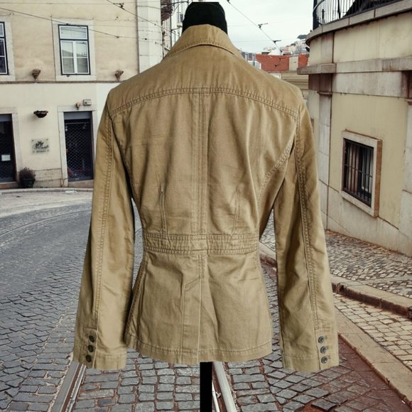 EDDIE BAUER Tan/Casual Blazer Size 8 Petite - Picture 4 of 10